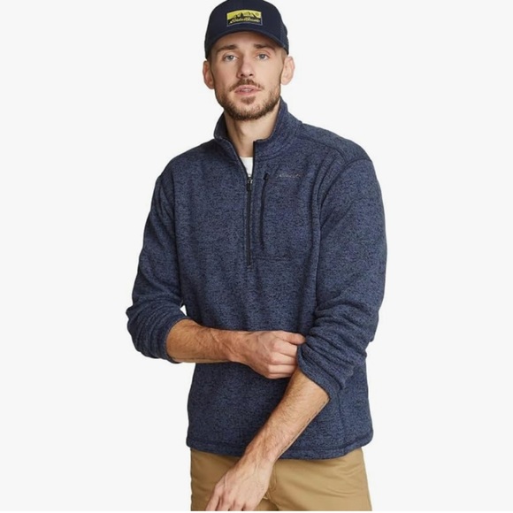 Eddie Bauer Other - Eddie Bauer Men's Convector 1/2-Zip Sweater NWT Tall XL Navy Blue